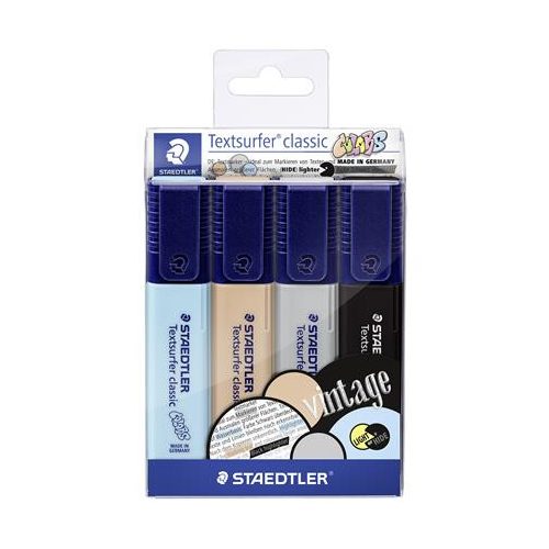Szövegkiemelő készlet, 1-5 mm, STAEDTLER "Textsurfer Classic Pastel 364 C", 4 különböző szín