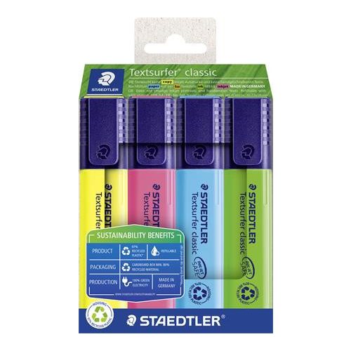Szövegkiemelő készlet, 1-5 mm, STAEDTLER "Textsurfer® classic 364 R" 4 különböző szín