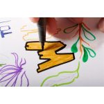 Rostirón, 1 mm, kúpos, 2 db, STAEDTLER® "Pigment pen 376", intenzív fekete