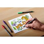 Rostirón, 1 mm, kúpos, 2 db, STAEDTLER® "Pigment pen 376", intenzív fekete