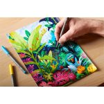 Rostirón, 1 mm, kúpos, 2 db, STAEDTLER® "Pigment pen 376", intenzív fekete