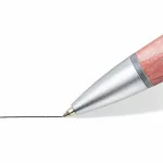 Golyóstoll, 0,5 mm, nyomógombos, hatszögletű, piros beton tolltest, STAEDTLER "Concrete", fekete