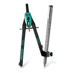 Körző készlet, precíziós, 3 darabos, STAEDTLER "Norix® 555", zöld