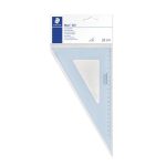 Háromszög vonalzó, műanyag, 60°, 25 cm, STAEDTLER "Mars 567", átlátszó kék