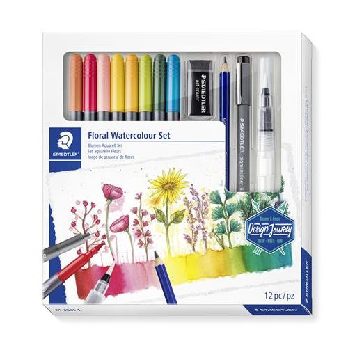 Ecsetirón készlet, kétvégű, STAEDTLER "Mixed Set 5", 8 különböző szín