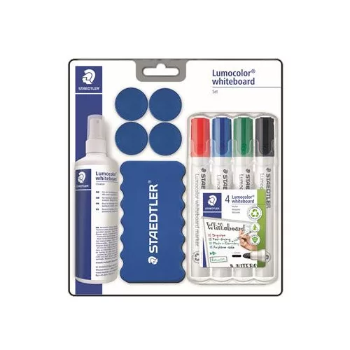 Táblamarker készlet, 2 mm, kúpos, STAEDTLER "Lumocolor® Set 613 S", 10 darabos