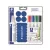 Táblamarker készlet, 2 mm, kúpos, STAEDTLER "Lumocolor® Set 613 S", 10 darabos