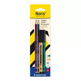   Grafitceruza és tűfilc készlet, STAEDTLER "Noris® colour edition set", narancs+zöld tűfilc