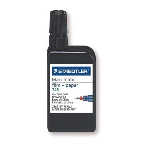 Tustinta, 22 ml, STAEDTLER "Mars® Matic 745 M", fekete