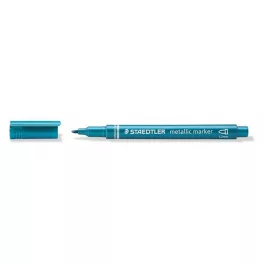   Dekormarker, 1-2 mm, kúpos, STAEDTLER "8323", metálkék