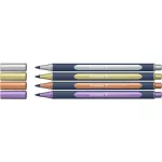 Metálfényű rollertoll készlet, 0,4 mm, SCHNEIDER "Paint-It 050" 4 különböző szín