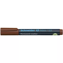   Alkoholos marker, 1-4 mm, vágott, SCHNEIDER "Maxx 133", barna