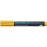 Alkoholos marker, 1-4 mm, vágott, SCHNEIDER "Maxx 133", sárga