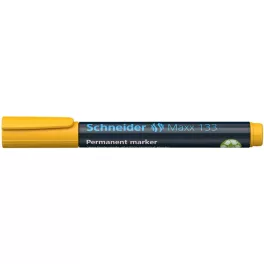   Alkoholos marker, 1-4 mm, vágott, SCHNEIDER "Maxx 133", sárga