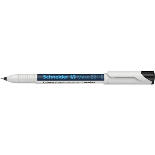 Alkoholmentes marker, OHP, 0,4 mm, SCHNEIDER "Maxx 221 S", fekete