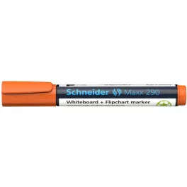   Tábla- és flipchart marker, 2-3 mm, kúpos, SCHNEIDER "Maxx 290", narancssárga