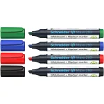 Tábla- és flipchart marker készlet, 2-5 mm, vágott, SCHNEIDER "Maxx 293", 4 különböző szín