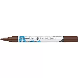   Dekormarker, akril, 2 mm, SCHNEIDER "Paint-It 310", barna