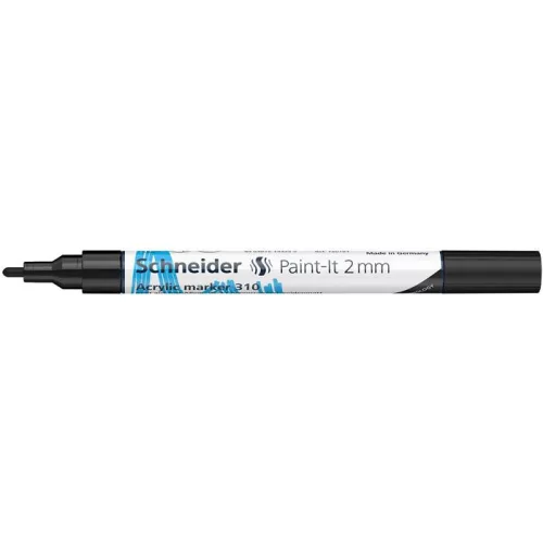 Dekormarker, akril, 2 mm, SCHNEIDER "Paint-It 310", fekete