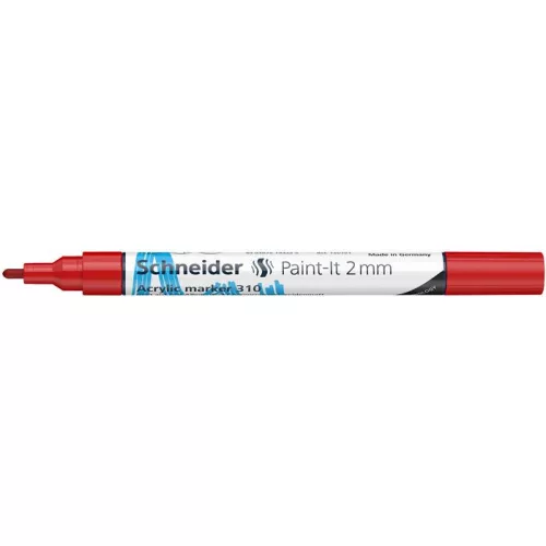Dekormarker, akril, 2 mm, SCHNEIDER "Paint-It 310", piros