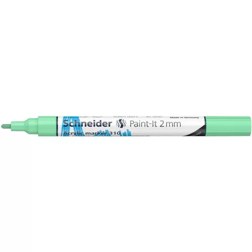 Dekormarker, akril, 2 mm, SCHNEIDER "Paint-It 310", pasztellzöld