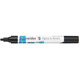   Dekormarker, akril, 4 mm, SCHNEIDER "Paint-It 320", fekete