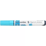 Dekormarker, akril, 4 mm, SCHNEIDER "Paint-It 320", pasztellkék