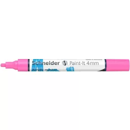   Dekormarker, akril, 4 mm, SCHNEIDER "Paint-It 320", rózsaszín