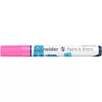 Dekormarker, akril, 4 mm, SCHNEIDER "Paint-It 320", rózsaszín