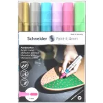 Dekormarker készlet, akril, 4 mm, SCHNEIDER "Paint-It 320", 6 különböző szín