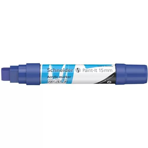 Dekormarker, akril, 15 mm, SCHNEIDER "Paint-It 330", kék