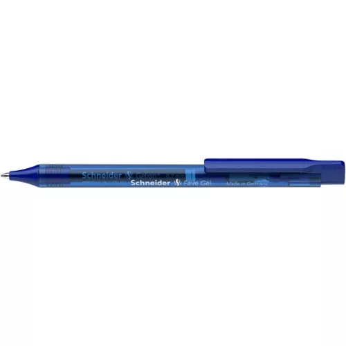 Zseléstoll, 0,4 mm, nyomógombos, SCHNEIDER "Fave Gel", kék