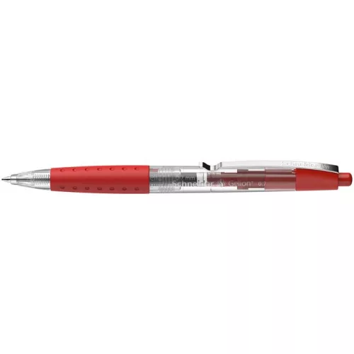 Zseléstoll, 0,4 mm, nyomógombos, SCHNEIDER "Gelion +", piros