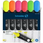 Szövegkiemelő készlet, 1-5 mm, SCHNEIDER "Job 150", 6 különböző szín