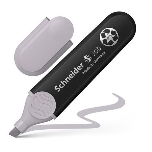 Szövegkiemelő, 1-5 mm, SCHNEIDER "Job Pastel", szürke