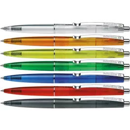   Golyóstoll, 0,5 mm, nyomógombos, vegyes színű test, SCHNEIDER "K20 Icy", kék