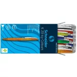 Golyóstoll, 0,5 mm, nyomógombos, vegyes színű test, SCHNEIDER "K20 Icy", kék