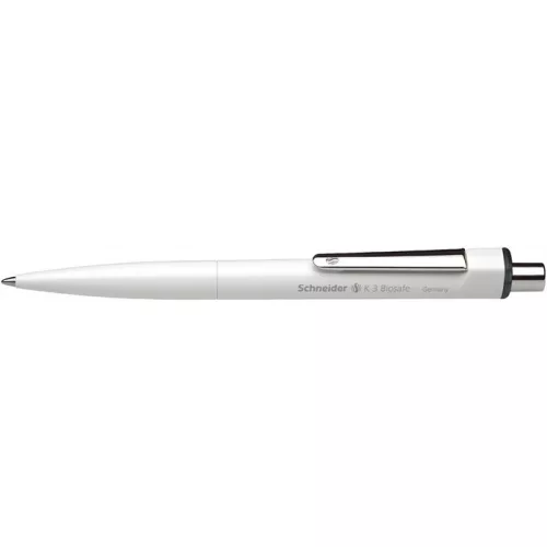 Golyóstoll, 0,5 mm, nyomógombos, SCHNEIDER "K3 Biosafe", fekete