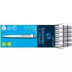 Golyóstoll, 0,5 mm, nyomógombos, SCHNEIDER "K3 Biosafe", kék