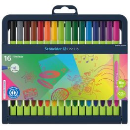   Tűfilc készlet, 0,4 mm, SCHNEIDER "Line-Up", 16 különböző szín