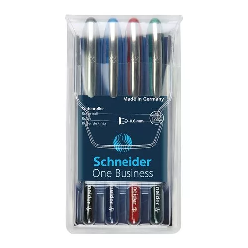 Rollertoll készlet, 0,6 mm, "SCHNEIDER "One Business", 4 szín