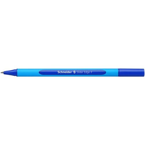 Golyóstoll, 0,3 mm, kupakos, SCHNEIDER "Slider Edge F", kék