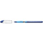 Golyóstoll, 0,3 mm, kupakos, SCHNEIDER "Slider Basic F", kék