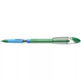   Golyóstoll, 0,5 mm, kupakos, SCHNEIDER "Slider Basic M", zöld