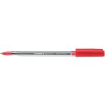 Golyóstoll, 0,5 mm, kupakos, SCHNEIDER "Tops 505 M", piros