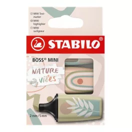   Szövegkiemelő készlet, 1-4 mm, STABILO "Boss Mini Nature vibes", 3 különböző szín