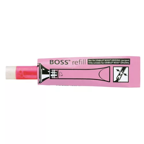 Utántöltő "Boss" szövegkiemelőhöz, STABILO "Boss", rózsaszín