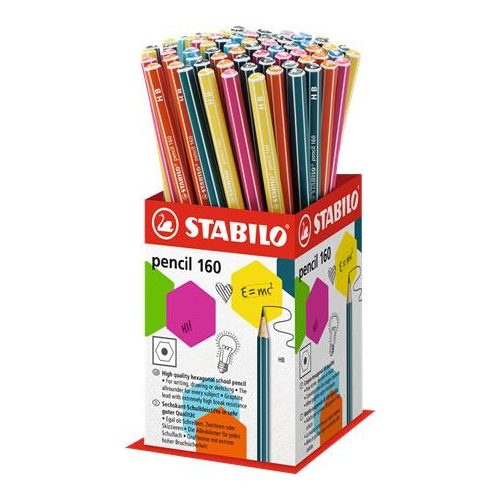 Grafitceruza display, HB, hatszögletű, STABILO "Pencil 160"