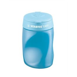   Hegyező, háromlyukú, tartályos, jobbkezes, STABILO "Easy", kék