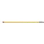 Grafitceruza radírral, HB, hatszögletű, STABILO "Swano Pastel", sárga